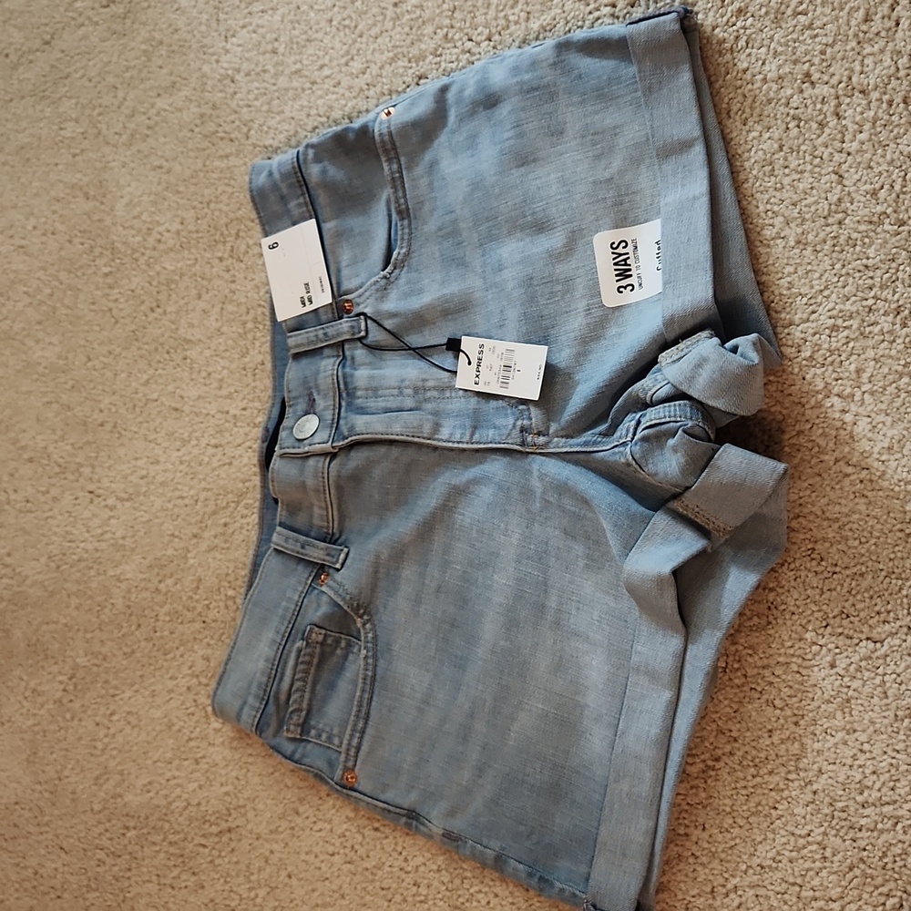 Express denim shorts